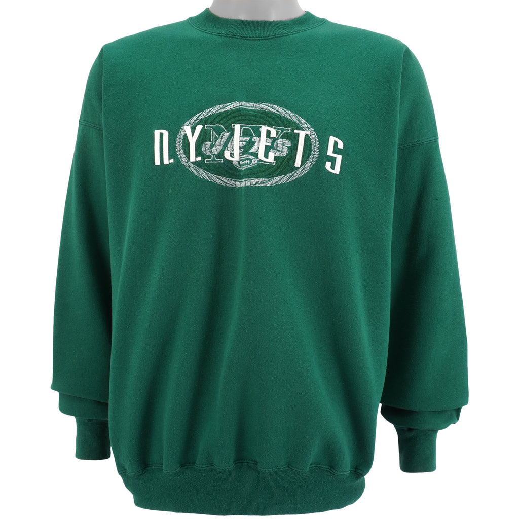 Starter - New York Jets Embroidered Sweatshirt 1990s X-Large Vintage Retro Football