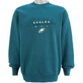 NFL (Pro Player) - Philadelphia Eagles Embroidered Crew Neck Sweatshirt 1990s Large Vintage Retro Football