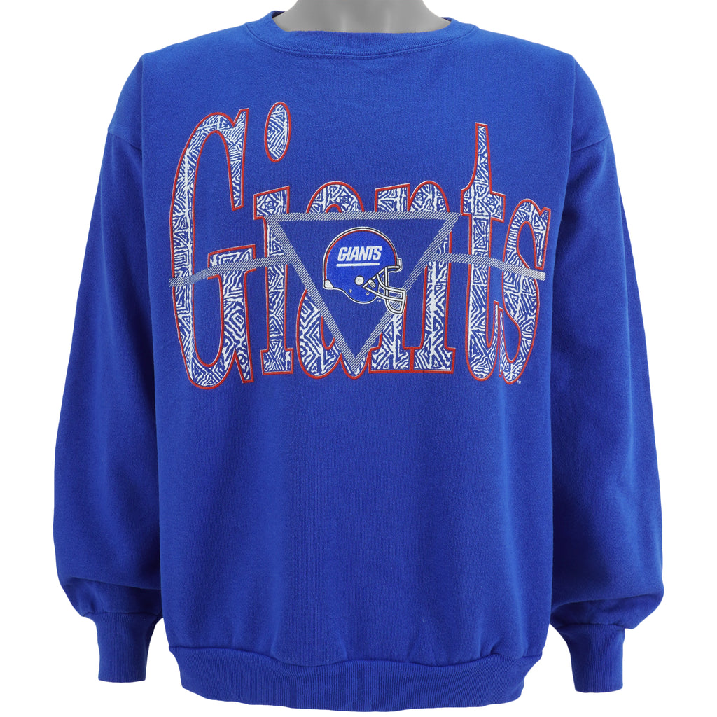 NFL (Tultex) - New York Giants Crew Neck Sweatshirt 1990s X-Large Vintage Retro Football