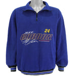 NASCAR (Chase) - Jeff Gordon #24 Embroidered 1/4 Zip Sweatshirt 1990s Medium Vintage Retro