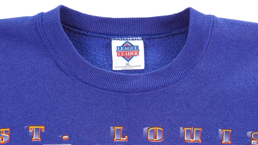 NHL (League Leader) - St. Louis Blues Crew Neck Sweatshirt 1990s X-Large Vintage Retro Hockey