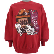 NCAA (Nutmeg) - Alabama Crimson Tide Crew Neck Sweatshirt 1990s X-Large Vintage Retro Football College