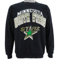 NHL (Tultex) - Minnesota North Stars Spell-Out Crew Neck Sweatshirt 1991 Large Vintage Retro Hockey