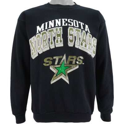 NHL (Tultex) - Minnesota North Stars Spell-Out Crew Neck Sweatshirt 1991 Large