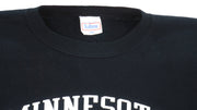 NHL (Tultex) - Minnesota North Stars Spell-Out Crew Neck Sweatshirt 1991 Large Vintage Retro Hockey