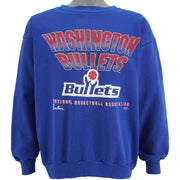 NBA (Competitor) - Washington Bullets Crew Neck Sweatshirt 1990s X-Large Vintage Retro Basketball