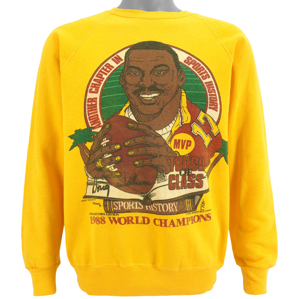 NFL (BW) - Washington Redskins, Doug Williams MVP Crew Neck Sweatshirt 1988 Medium Vintage Retro Football