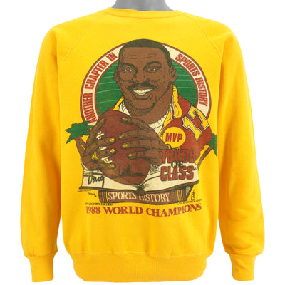 NFL (BW) - Washington Redskins, Doug Williams MVP Crew Neck Sweatshirt 1988 Medium