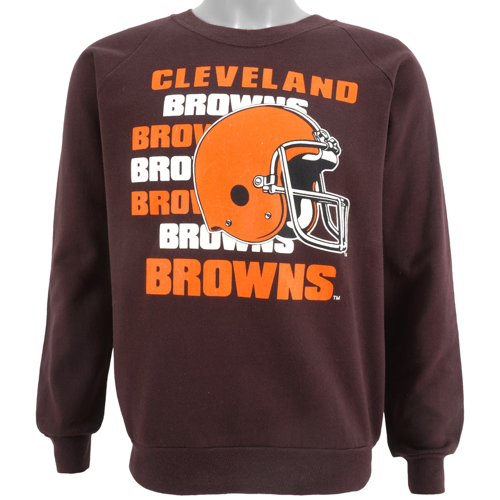 NFL (Garan Inc.) - Cleveland Browns Crew Neck Sweatshirt 1990s Medium Vintage Retro Football