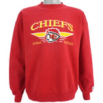 NFL (Logo Athletic) - Kansas City Chiefs Crew Neck Sweatshirt 1990s X-Large Vintage Retro Football