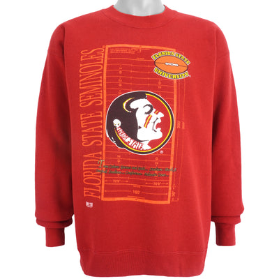 NCAA (Home Team) - Florida State Seminoles Crew Neck Sweatshirt 1990s Large