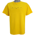 Nike - Yellow Spell-Out T-Shirt 1990s Large Vintage Retro