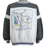 Vintage (Cityscape) - Vancouver, Canada Crew Neck Sweatshirt 1990s X-Large