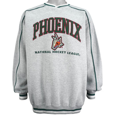 NHL (Lee) - Phoenix Coyotes Spell-Out Crew Neck Sweatshirt 1990s X-Large