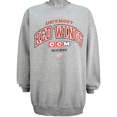 NHL (CCM) - Detroit Red Wings Crew Neck Sweatshirt 1990s X-Large