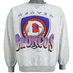NFL (competitor) - Denver Broncos Crew Neck Sweatshirt 1993 Medium Vintage Retro Football
