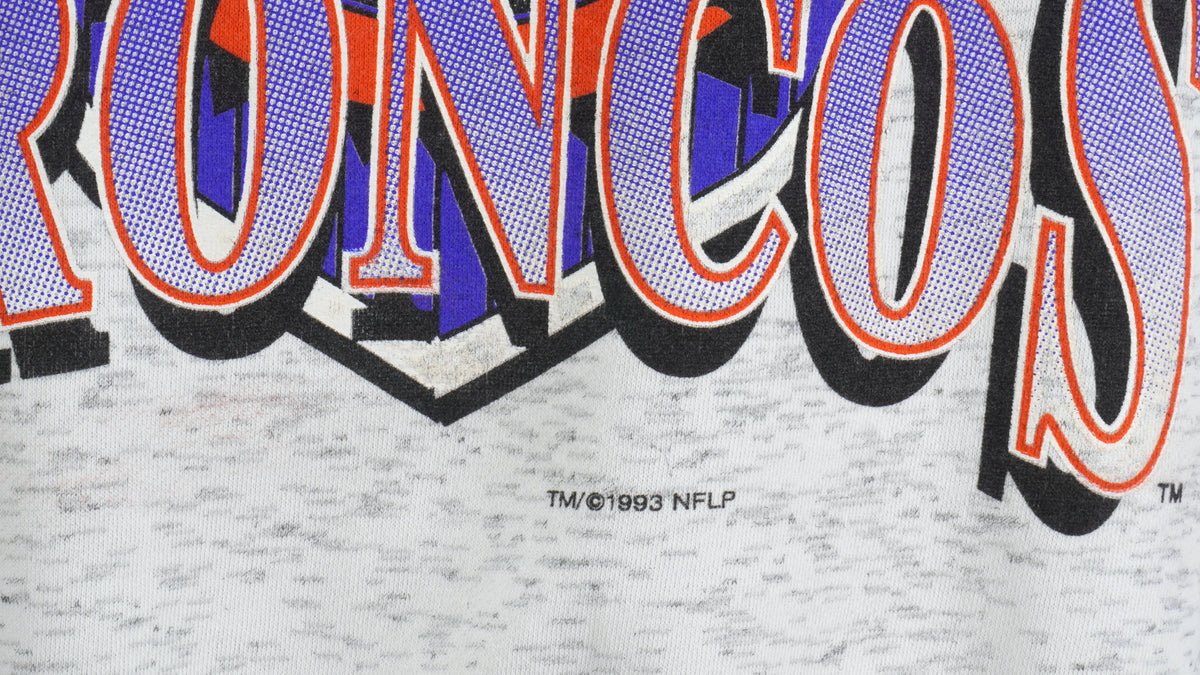 NFL (competitor) - Denver Broncos Crew Neck Sweatshirt 1993 Medium Vintage Retro Football