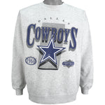 NFL (Hanes) - Dallas Cowboys Big Logo Sweatshirt 1990s X-Large Vintage Retro Football