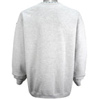 Adidas - Grey Adidas Equipment Embroidered Sweatshirt 1990s Large Vintage Retro