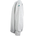 Adidas - Grey Adidas Equipment Embroidered Sweatshirt 1990s Large Vintage Retro