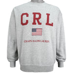 Ralph Lauren - Chaps RL Spell-Out Crew Neck Sweatshirt 1990s Large Vintage Retro