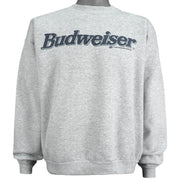 Vintage (Hanes) - Budweiser Spell-Out Crew Neck Sweatshirt 1995 X-Large Vintage Retro
