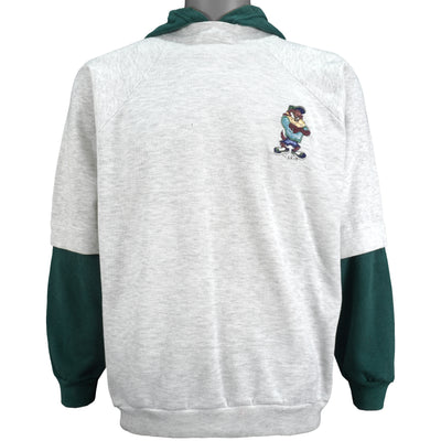 Looney Tunes - Tasmanian Devil Hooded Sweatshirt 1990s X-Large