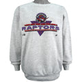 NBA (Tultex) - Toronto Raptors Spell-Out Crew Neck Sweatshirt 1990s X-Large Vintage Retro Basketball