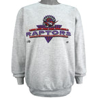 NBA (Tultex) - Toronto Raptors Spell-Out Crew Neck Sweatshirt 1990s X-Large Vintage Retro Basketball