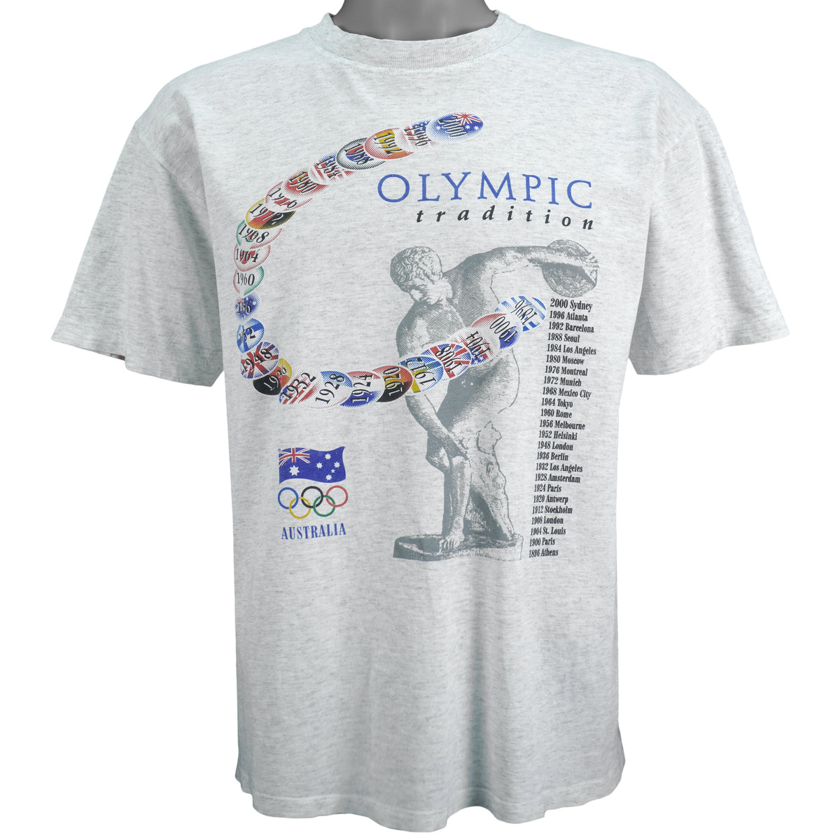 Vintage - Olympic Tradition, Australia T-Shirt 2000 Medium Vintage Retro