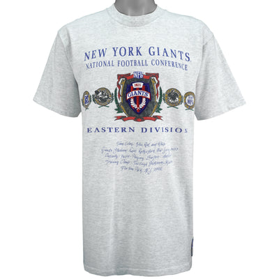 NFL (Nutmeg) - New York Giants Spell-Out T-Shirt 1990s X-Large