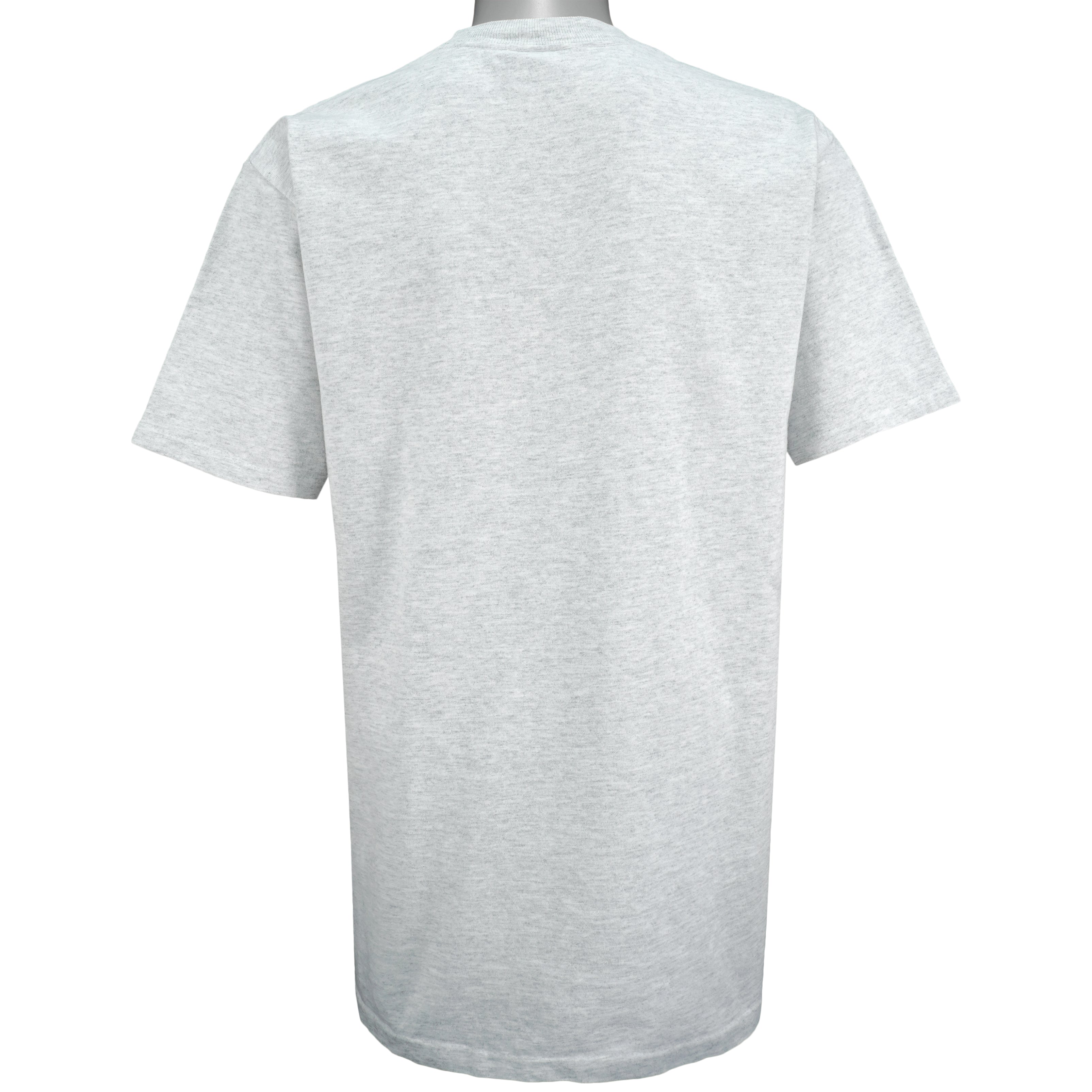 NFL (Nutmeg) - New York Giants Spell-Out T-Shirt 1990s X-Large Vintage Retro Football