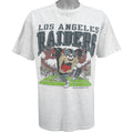 NFL (Jostens) - Oakland Raiders X Taz T-Shirt 1992 Medium Vintage Retro Football
