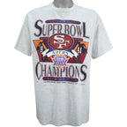 NFL (Trench) - 49ers, Super Bowl XXIX Champions T-Shirt 1994 X-Large Vintage Retro Football