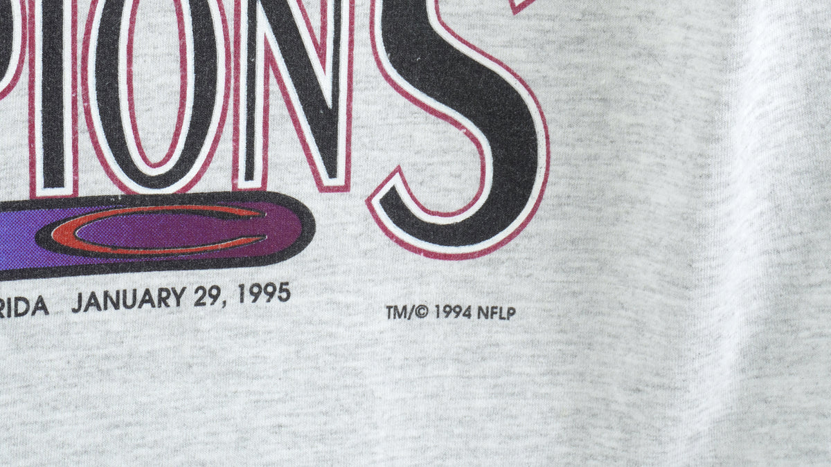 NFL (Trench) - 49ers, Super Bowl XXIX Champions T-Shirt 1994 X-Large vintage Retro