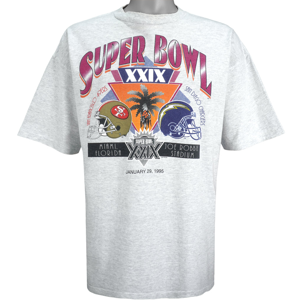 NFL (TSF) - Super Bowl XXIX, 49ers VS Chargers T-Shirt 1995 X-Large Vintage Retro Football