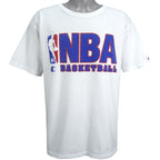 Champion - White NBA BasketballT-shirt 1990s X-Large Vintage Retro