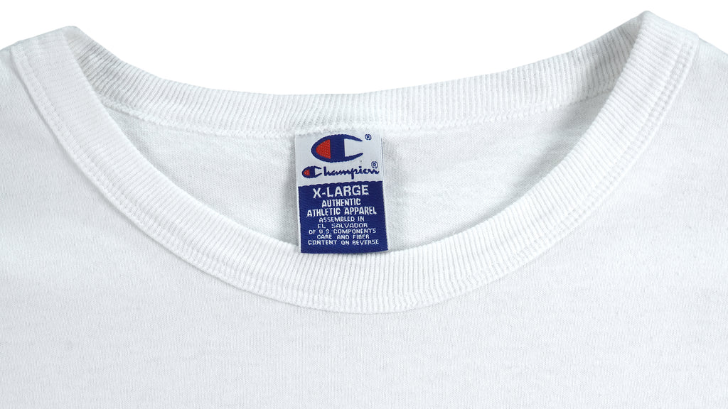 Champion - White NBA BasketballT-shirt 1990s X-Large Vintage Retro