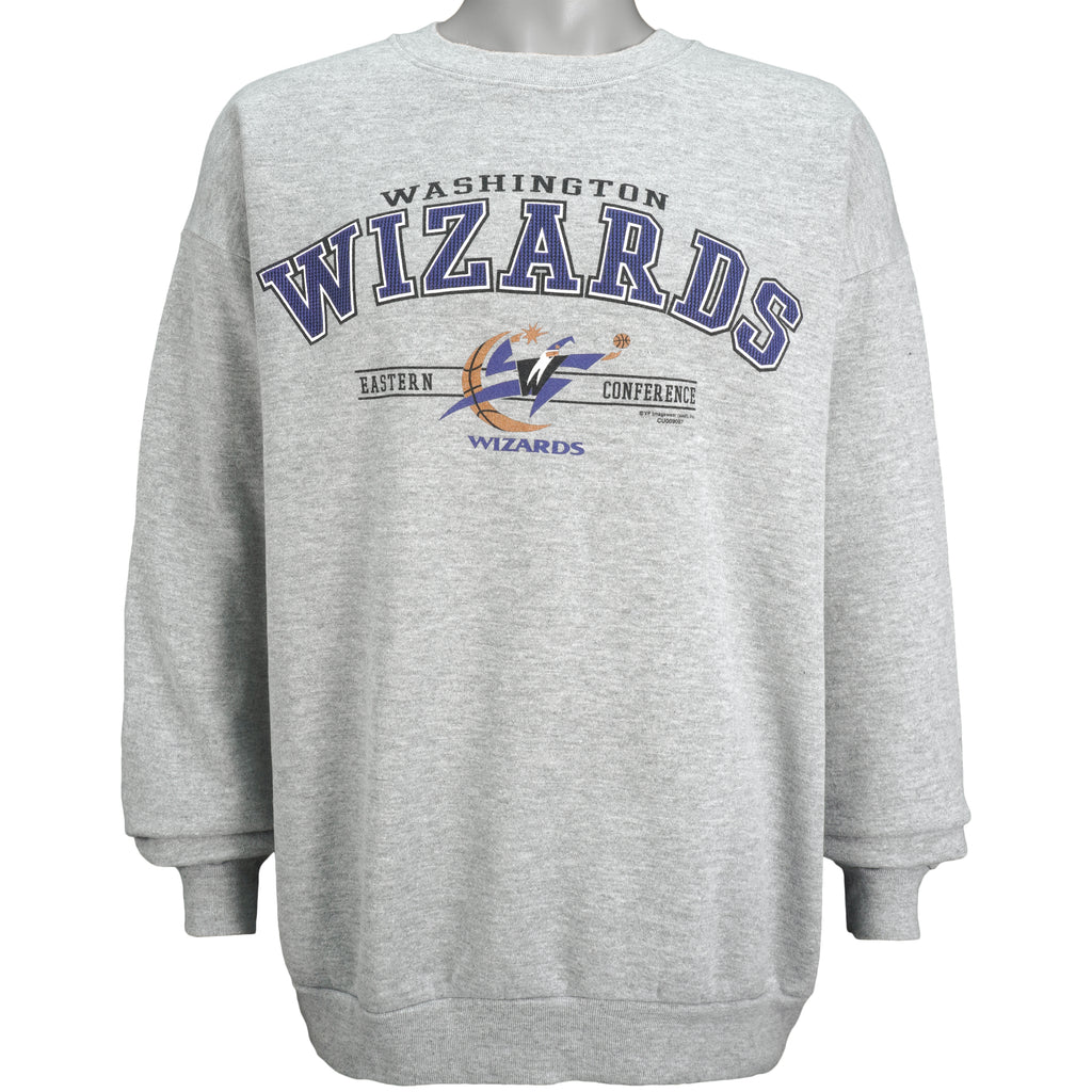 NBA (CSA) - Washington Wizards Crew Neck Sweatshirt 1990s Large Vintage Retro Basketball