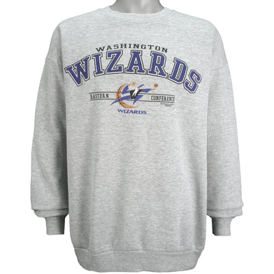 NBA (CSA) - Washington Wizards Crew Neck Sweatshirt 1990s Large