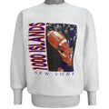 Vintage (H.L. Miller) - Thousand Islands High School Crew Neck Sweatshirt 1990s Large Vintage Retro Football