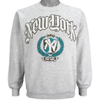 Vintage (Jerzees) - New York Spell-Out Sweatshirt 1990s Large Vintage Retro