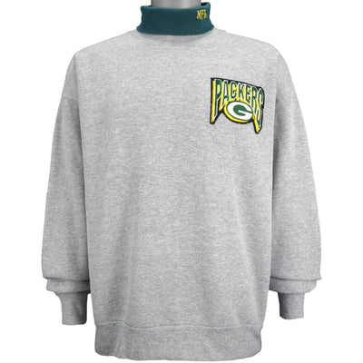 NFL (Majestic) - Green Bay Packers Turtleneck Sweatshirt 1990s X-Large