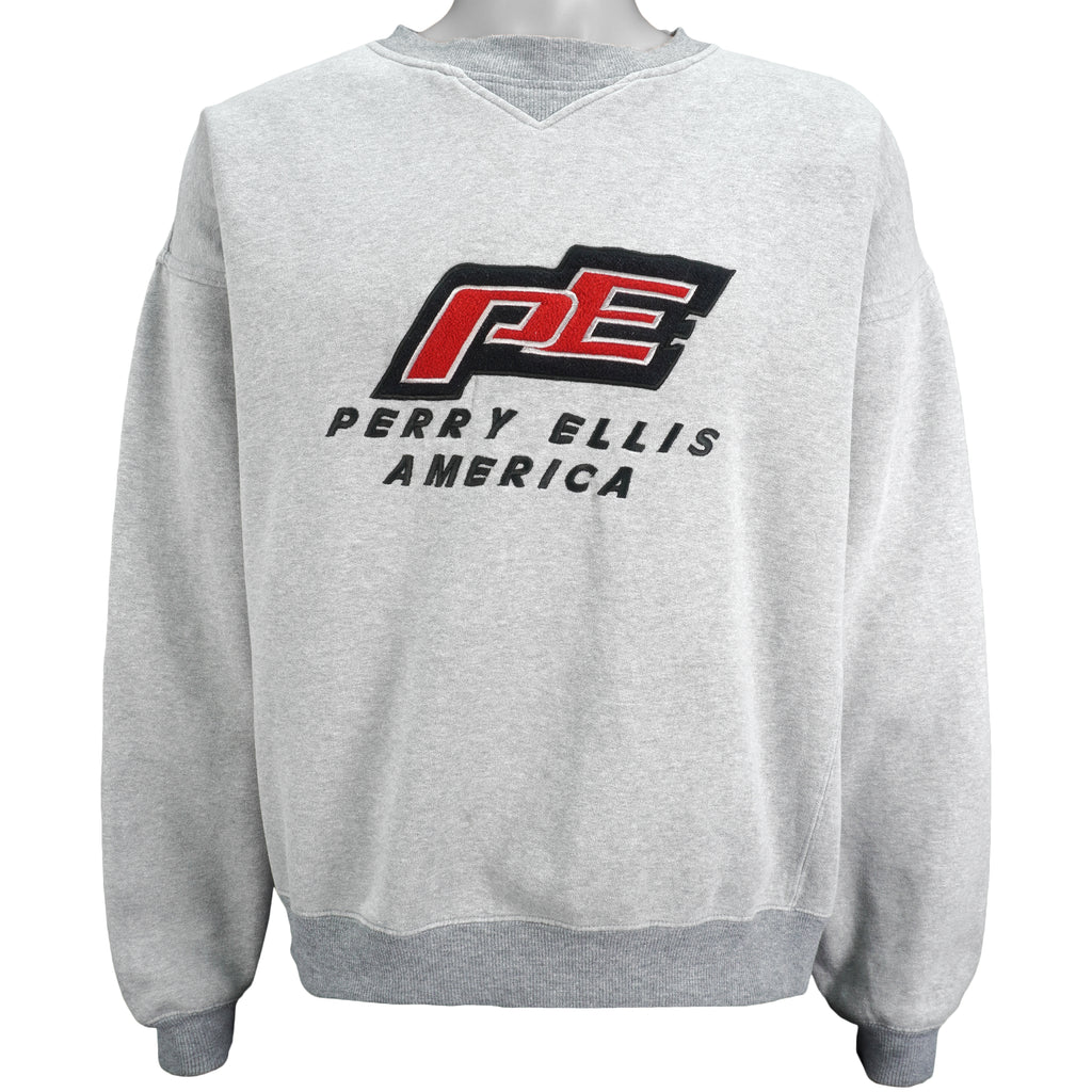 Vintage - Perry Ellis America Embroidered  Sweatshirt XX-Large Vintage Retro