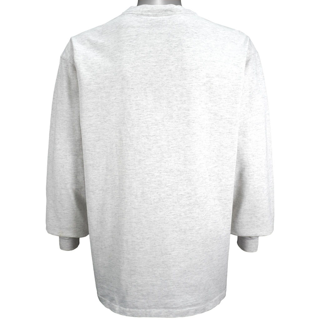 NFL (Nutmeg) - Denver Broncos Spell-Out Crew Neck Sweatshirt 1990s X-Large Vintage Retro Football