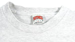 NFL (Nutmeg) - Denver Broncos Spell-Out Crew Neck Sweatshirt 1990s X-Large Vintage Retro