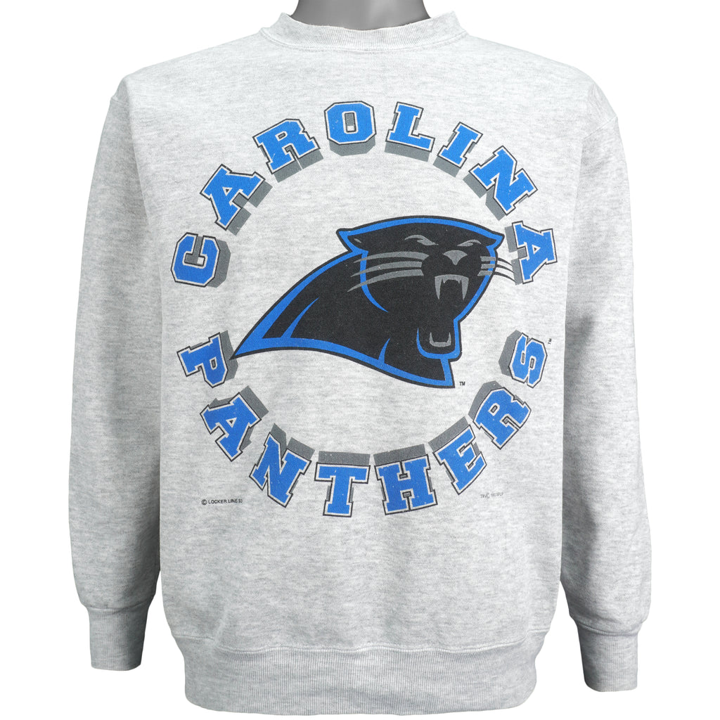 NFL (Tultex) - Carolina Panthers Crew Neck Sweatshirt 1993 Medium Vintage Retro Football