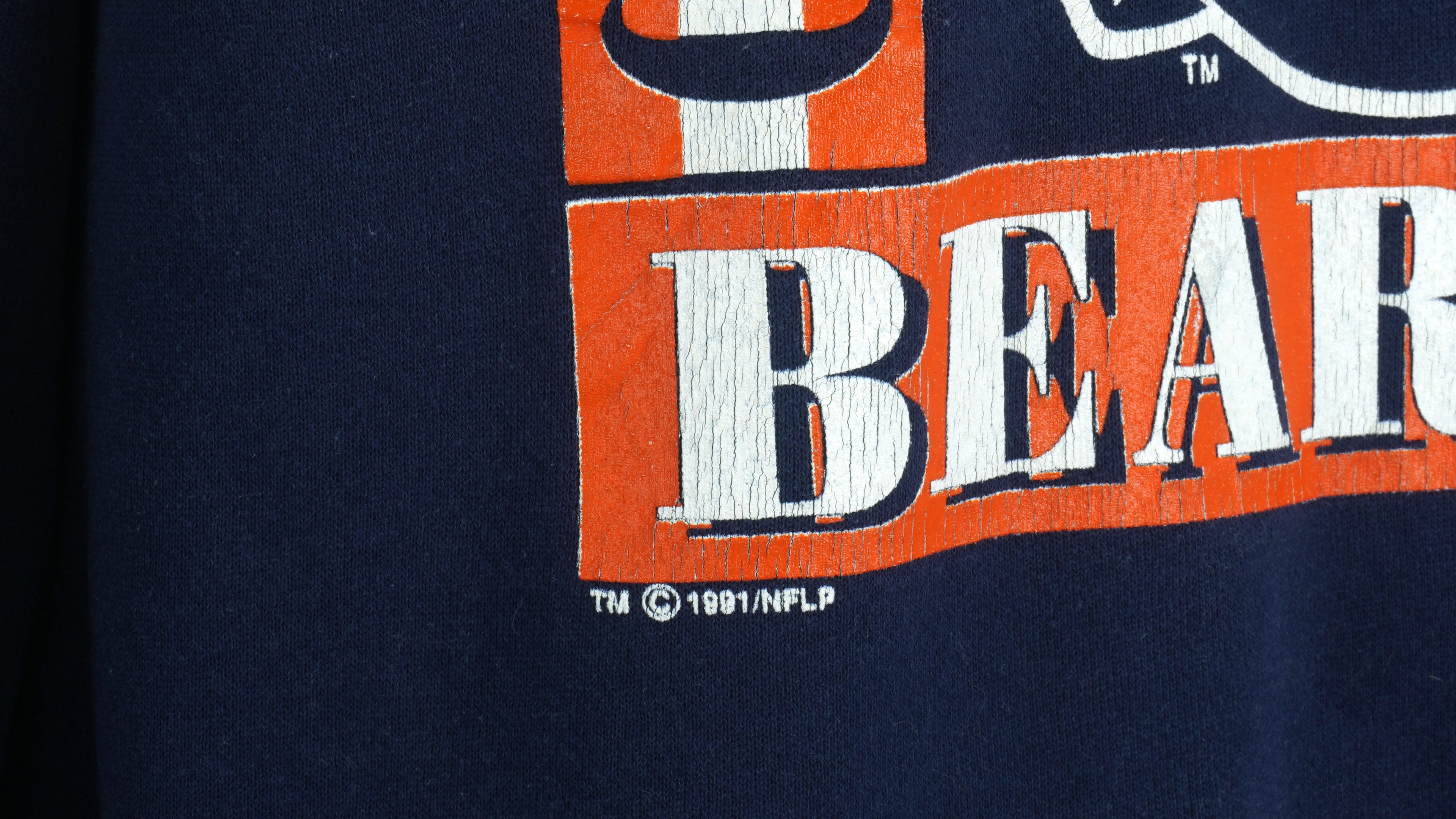NFL (Tultex) - Chicago Bears Big Logo Sweatshirt 1991 X-Large Vintage Retro Football