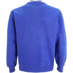 Champion - Blue Embroidered Crew Neck Sweatshirt 1990s Large Vintage Retro