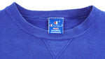 Champion - Blue Embroidered Crew Neck Sweatshirt 1990s Large Vintage Retro
